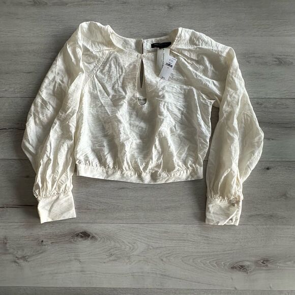 Banana Republic Keyhole Cropped Top Snow Day‎ XS NWT - Picture 2 of 4